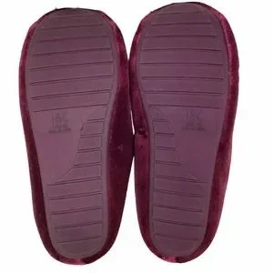 INC burgundy velvet dress slippers INC International Concepts Burgundy Velvet Smoking Loafers  main image 4